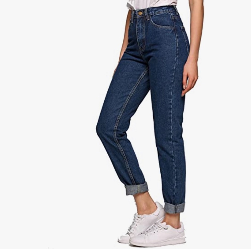 High waisted mom jeans